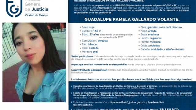 Recompensa de hasta $500,000.00